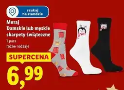 Lidl Skarpety męskie świąteczne Moraj oferta
