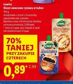 Lidl Deser jagodzianka Łowicz oferta