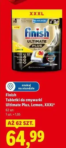 Lidl Tabletki do zmywarek lemon Finish Ultimate Plus oferta