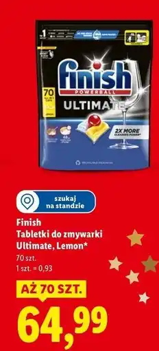 Lidl Tabletki do zmywarek lemon Finish Powerball Ultimate oferta