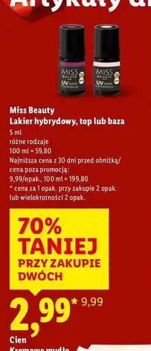 Lidl Top coat Miss Beauty oferta