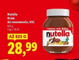 Lidl Krem czekoladowo-orzechowy Nutella oferta