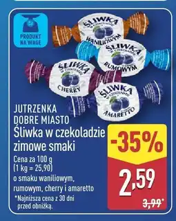 ALDI Śliwka w czekoladzie zimowe smaki JUTRZENKA DOBRE MIASTO oferta