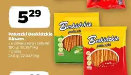 Netto Paluszki Beskidzkie o smaku sera i cebulki Aksam oferta