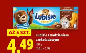 Lidl Ciastka Lubisie z nadzieniem czekoladowym oferta