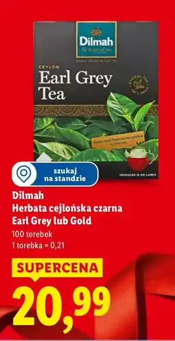 Lidl Herbata cejlońska czarna Earl Grey Dilmah oferta