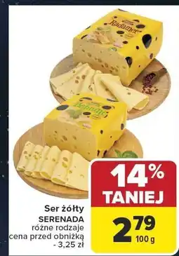 Carrefour Ser żółty SERENADA różne rodzaje oferta