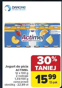 Carrefour Jogurt do picia ACTIMEL DANONE oferta