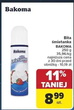 Carrefour Bita śmietanka BAKOMA oferta