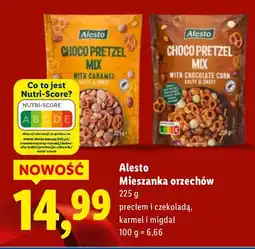 Lidl Alesto Mieszanka orzechów 225 g precel i czekolada, karmel i migdał oferta