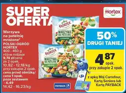 Carrefour Warzywa na patelnię mrożone POLSKI OGRÓD HORTEX 400 - 450 g różne rodzaje oferta