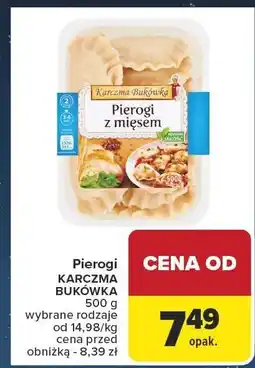 Carrefour Pierogi KARCZMA BUKÓWKA 500 g wybrane rodzaje oferta