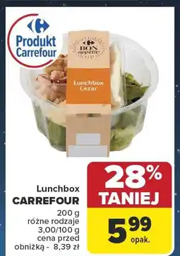 Carrefour Lunchbox CARREFOUR 200 g różne rodzaje oferta