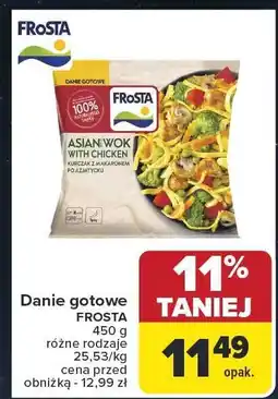 Carrefour Danie gotowe FROSTA 450 g różne rodzaje oferta