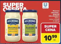 Carrefour Majonez ORIGINAL, BABUNI HELLMANN'S UNILEVER 500 g różne rodzaje oferta