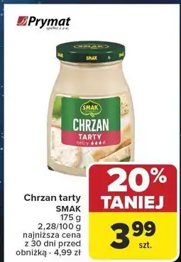 Carrefour Chrzan tarty SMAK PRYMAT 175 g oferta