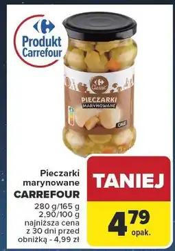 Carrefour Pieczarki marynowane CARREFOUR 280 g/165 g oferta
