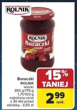 Carrefour Buraczki ROLNIK wiórek 350 g/175 g oferta
