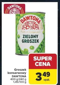Carrefour Groszek konserwowy DAWTONA 400 g/240 g oferta