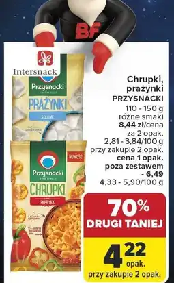 Carrefour Chrupki, prażynki PRZYSNACKI 110-150 g Intersnack oferta