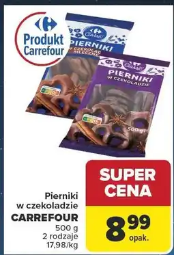 Carrefour Pierniki w czekoladzie CARREFOUR 2 rodzaje oferta