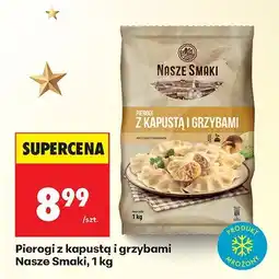 Biedronka Pierogi z kapustą i grzybami 1 kg Nasze Smaki oferta