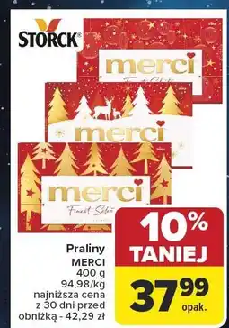 Carrefour Praliny MERCI 400 g oferta