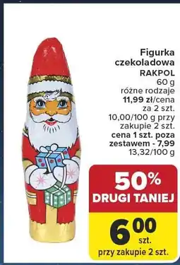 Carrefour Figurka czekoladowa RAKPOL 60 g oferta