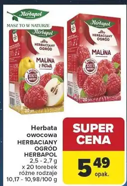 Carrefour Herbata owocowa HERBACIANY OGRÓD HERBAPOL 2,5 g x 20 torebek oferta