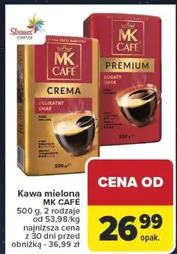 Carrefour Kawa mielona CREMA MK CAFÉ 500 g oferta