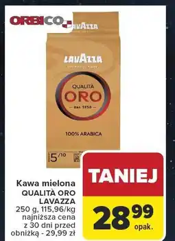 Carrefour Kawa mielona QUALITA ORO LAVAZZA 250 g oferta