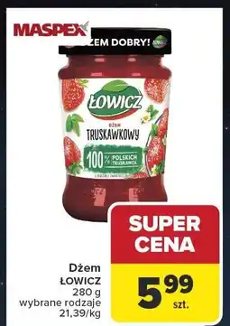 Carrefour Dżem ŁOWICZ 280 g oferta