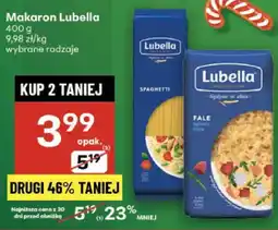 Delikatesy Centrum Makaron Lubella 400g wybrane rodzaje oferta