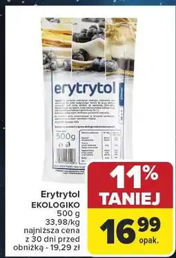 Carrefour Erytrytol EKOLOGIKO 500 g oferta