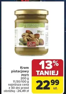Carrefour Krem pistacjowy PISTI 200 g oferta