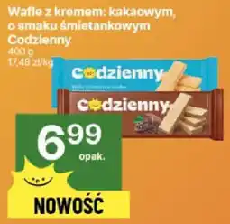 Delikatesy Centrum Wafle z kremem kakaowym, o smaku śmietankowym Codzienny oferta