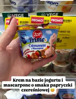 Intermarche Krem Primo Cremoness z Mascarpone smak papryczka czerśniowa Zott oferta