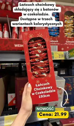 Kaufland Łańcuch choinkowy w czekoladzie Kaufland oferta