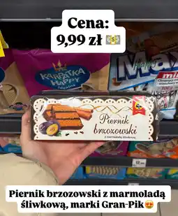 Intermarche Piernik brzozowski z marmoladą śliwkową Gran-Pik oferta
