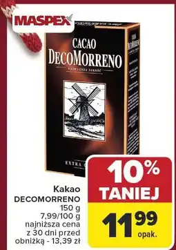 Carrefour Kakao DECOMORRENO MASPEX oferta