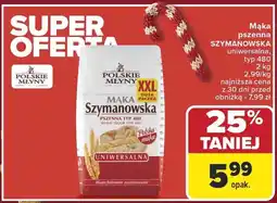 Carrefour Mąka pszenna POLSKIE MŁYNY Szymanowska uniwersalna typ 480 2kg oferta