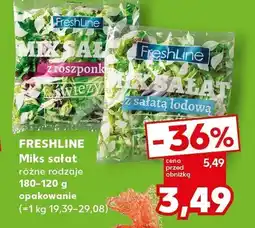 Kaufland Mix sałat, różne rodzaje Freshline oferta