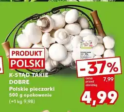 Kaufland Pieczarki polskie 500g opakowanie K-STAD TAKIE DOBRE oferta