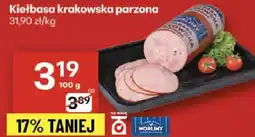 Delikatesy Centrum Kiełbasa krakowska parzona 31,90 zł/kg Morliny oferta
