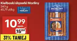Delikatesy Centrum Kiełbaski ślązerkі Morliny 240 g 45,79 zł/kg oferta