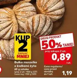Kaufland Bułka muszelka z kiełkami żyta 65 g Kaufland oferta