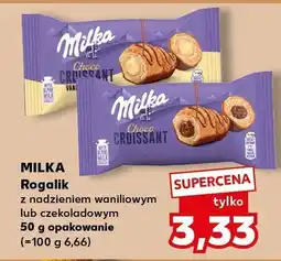 Kaufland Rogalik z nadzieniem waniliowym Milka oferta