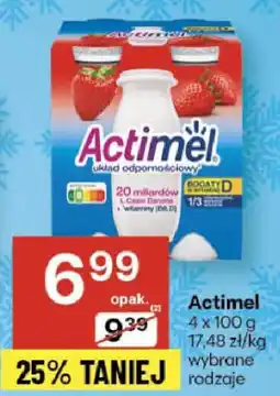 Delikatesy Centrum Actimel 4 x 100 g wybrane rodzaje oferta