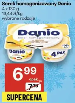 Delikatesy Centrum Serek homogenizowany Danio, wybrane rodzaje oferta