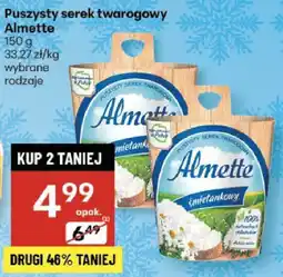 Delikatesy Centrum Puszysty serek twarogowy Almette, wybrane rodzaje oferta